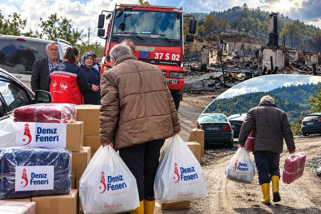 İnebolu’daki yangınzedelere 256 bin TL’lik destek