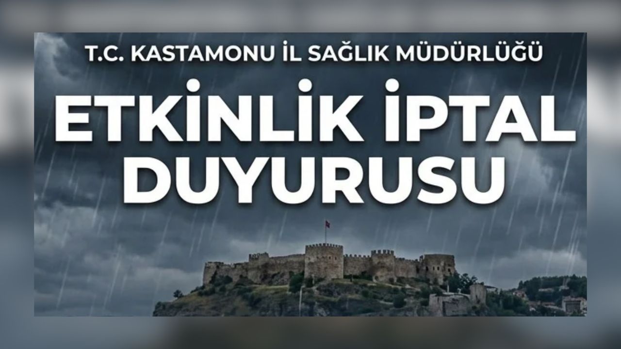 İl Sağlık Müdürlüğü duyurdu: Etkinliğe yağış engeli