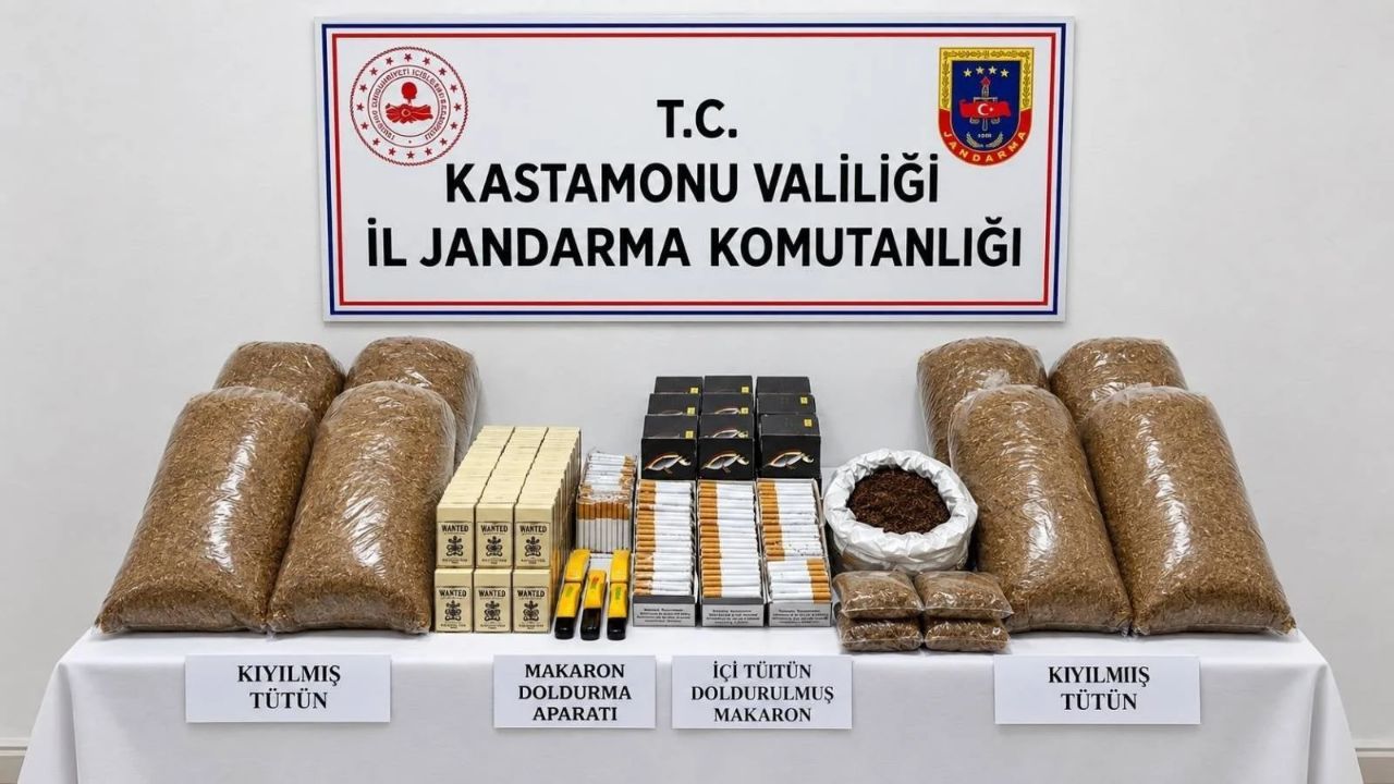 Kastamonu'da kaçakçılığa darbe!