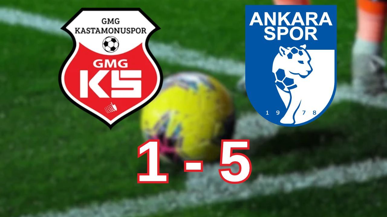 GMG Kastamonuspor Ankara’da mağlup