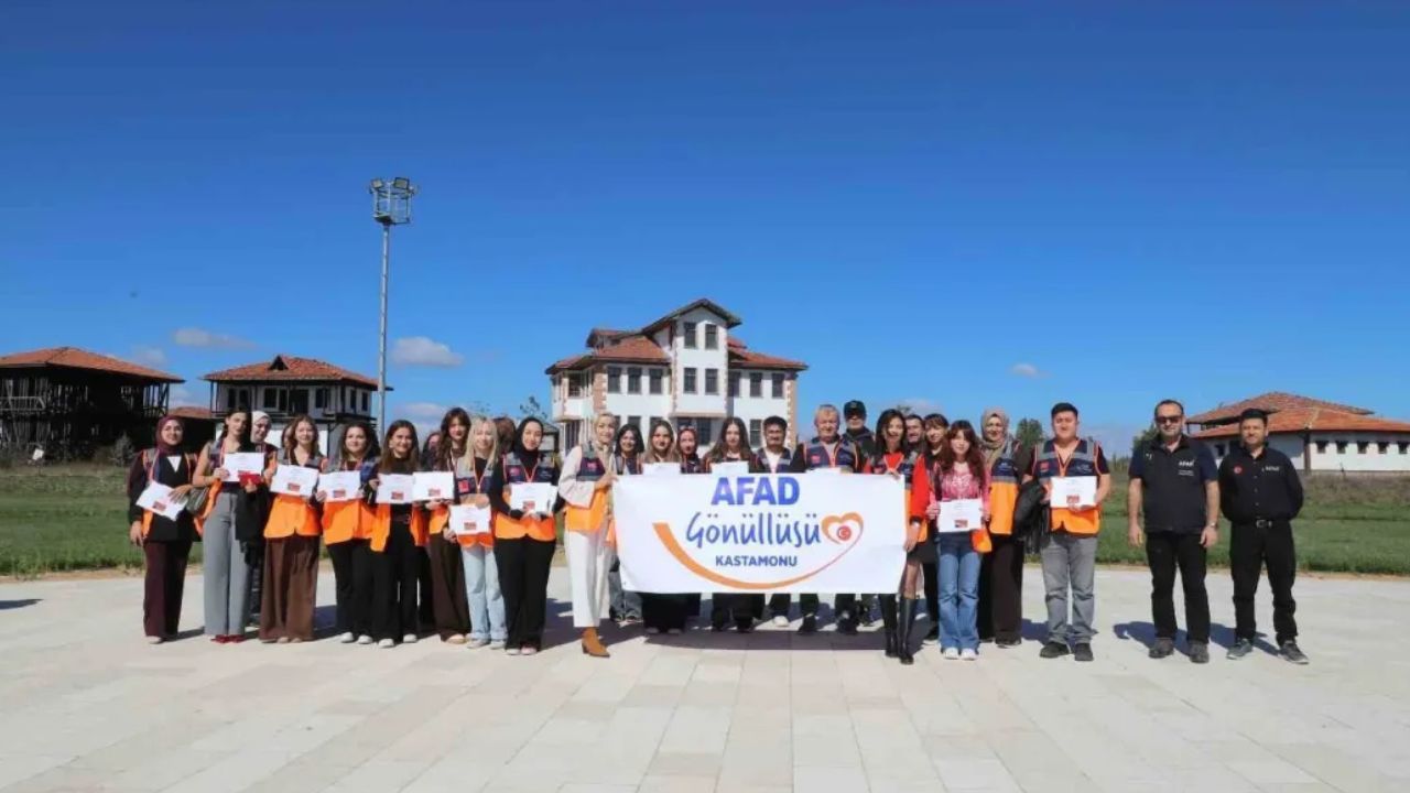 Kastamonu'da yeni Destek AFAD gönüllüleri
