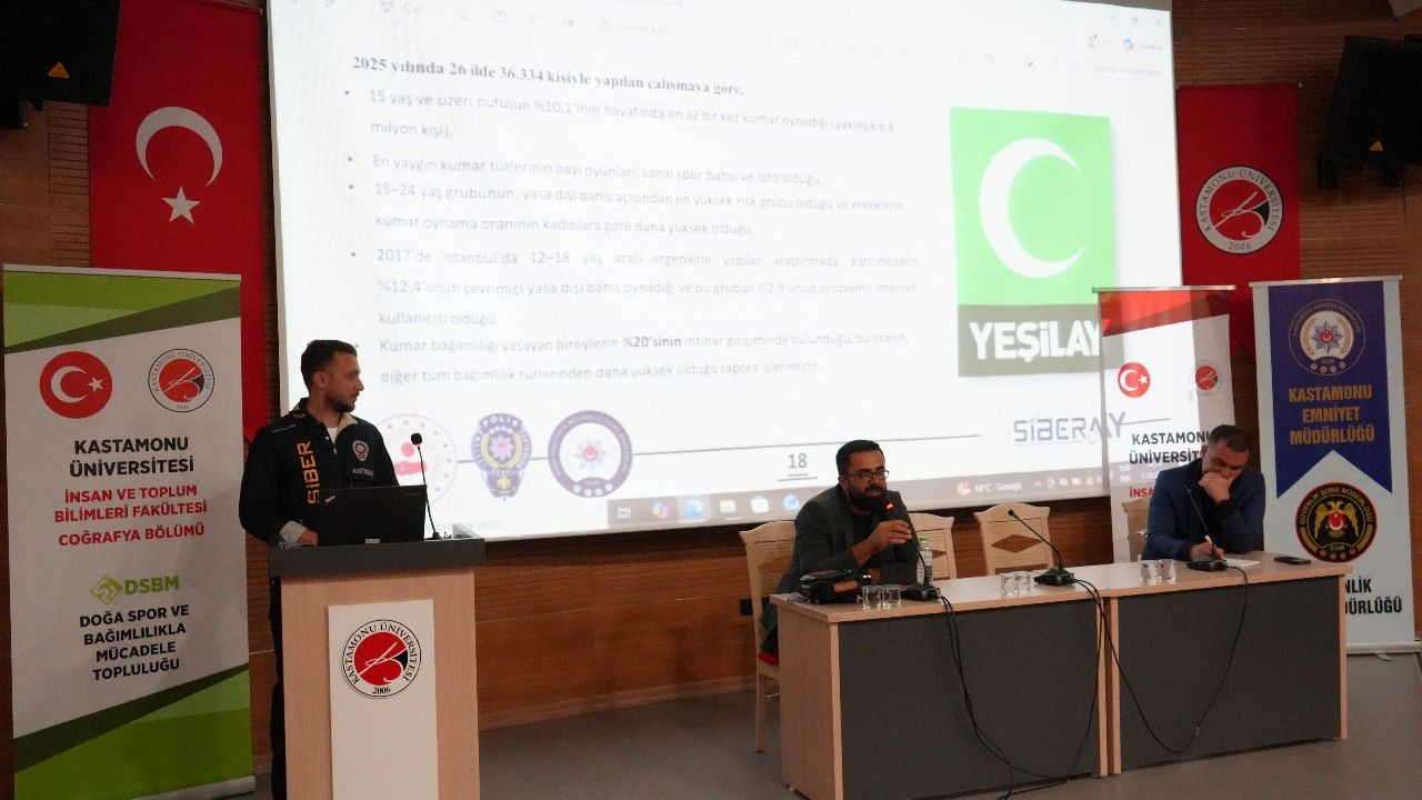 Kastamonu Üniversitesinde öğrencilere dijital suç ve bağımlılık uyarısı