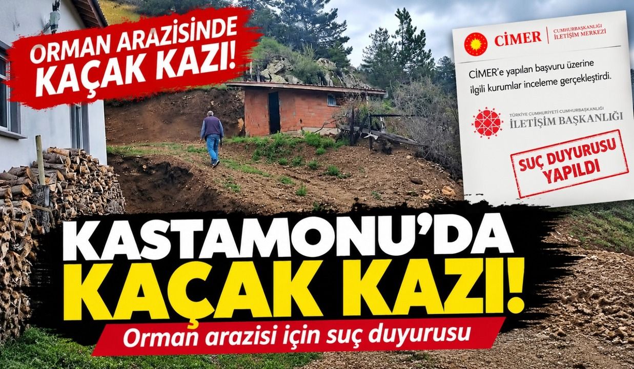 Kaçak kazıya suç duyurusu!