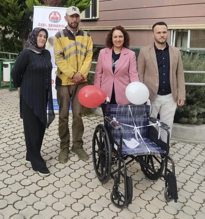 Tehdit soruşturması tekerlekli sandalye bağışıyla sonuçlandı
