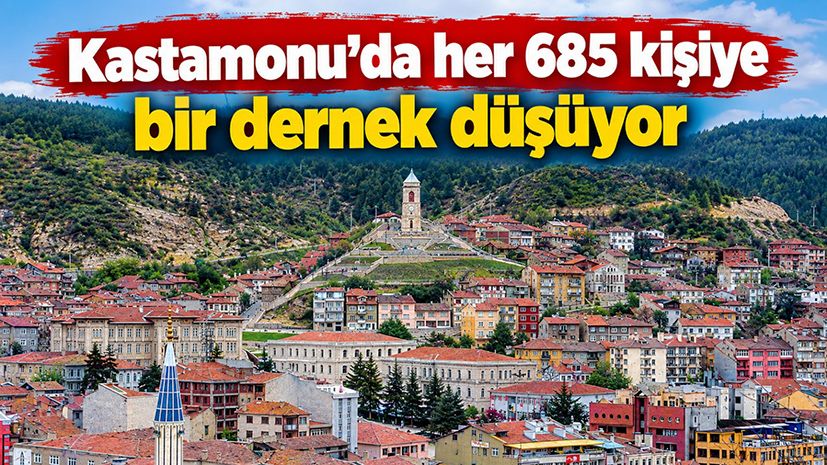 Kastamonu’da her 685 kişiye bir dernek düşüyor
