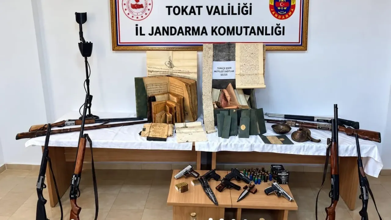 Tokat’ta tarihi eser ve silah kaçakçılığı operasyonu: 6 gözaltı