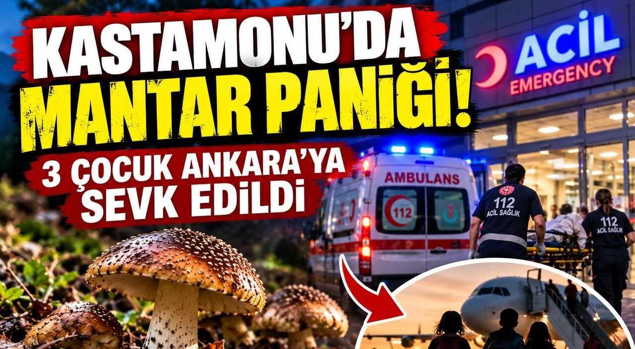 Kastamonu'da 3 çocuk Ankara'ya sevk edildi!