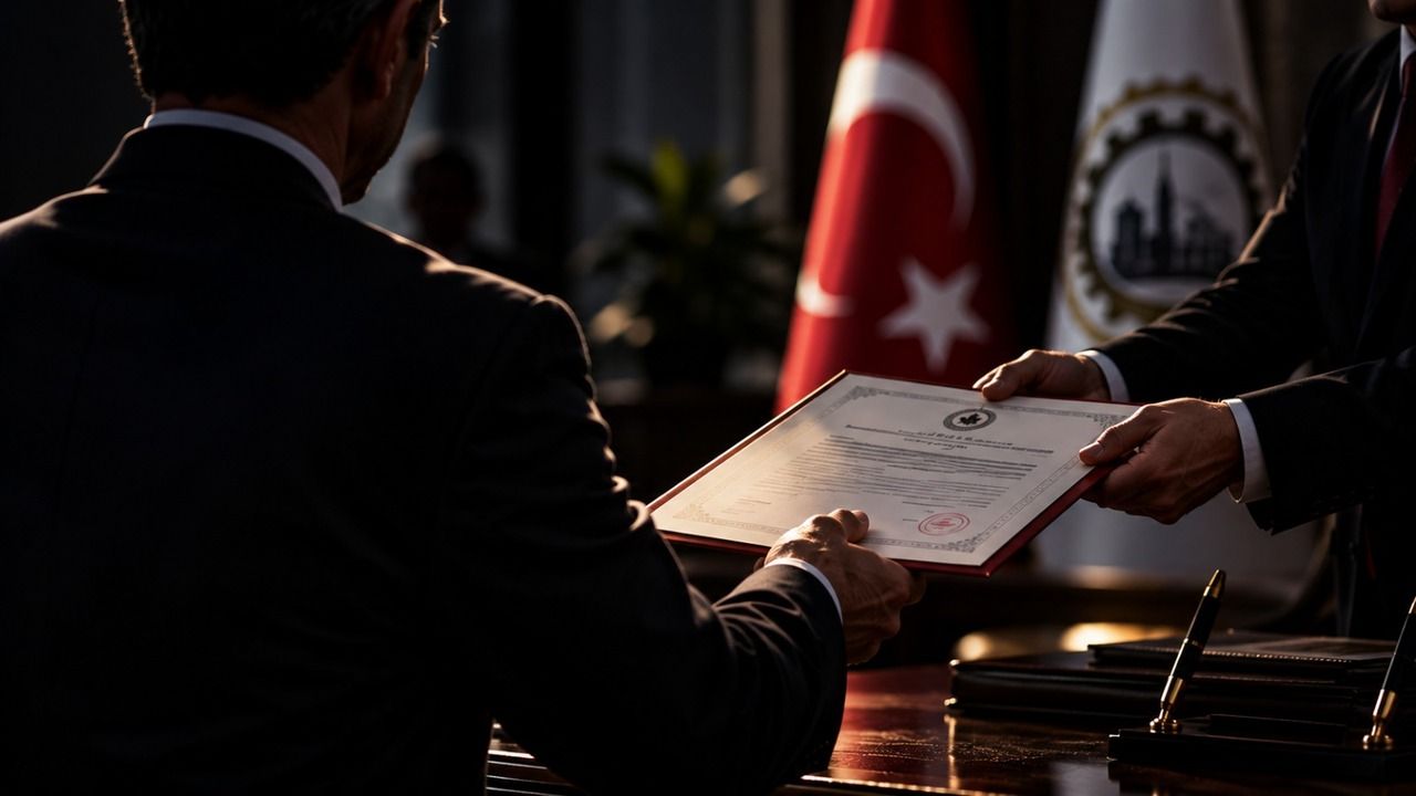 Başkan mazbatasını aldı!
