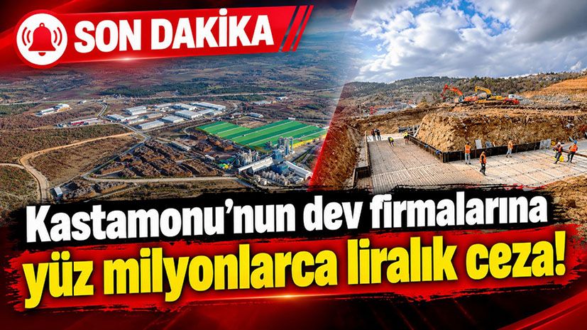 Kastamonu'nun dev firmalarına yüz milyonlarca liralık ceza!