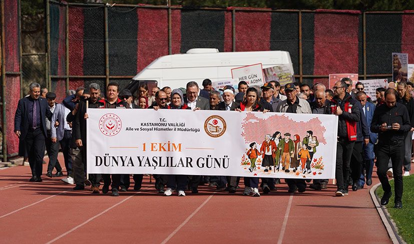 Kastamonu’da Dünya Yaşlılar Günü'nde farkındalık yürüyüşü