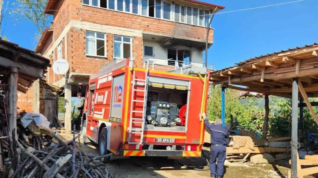 Vezirköprü’de yangın paniği